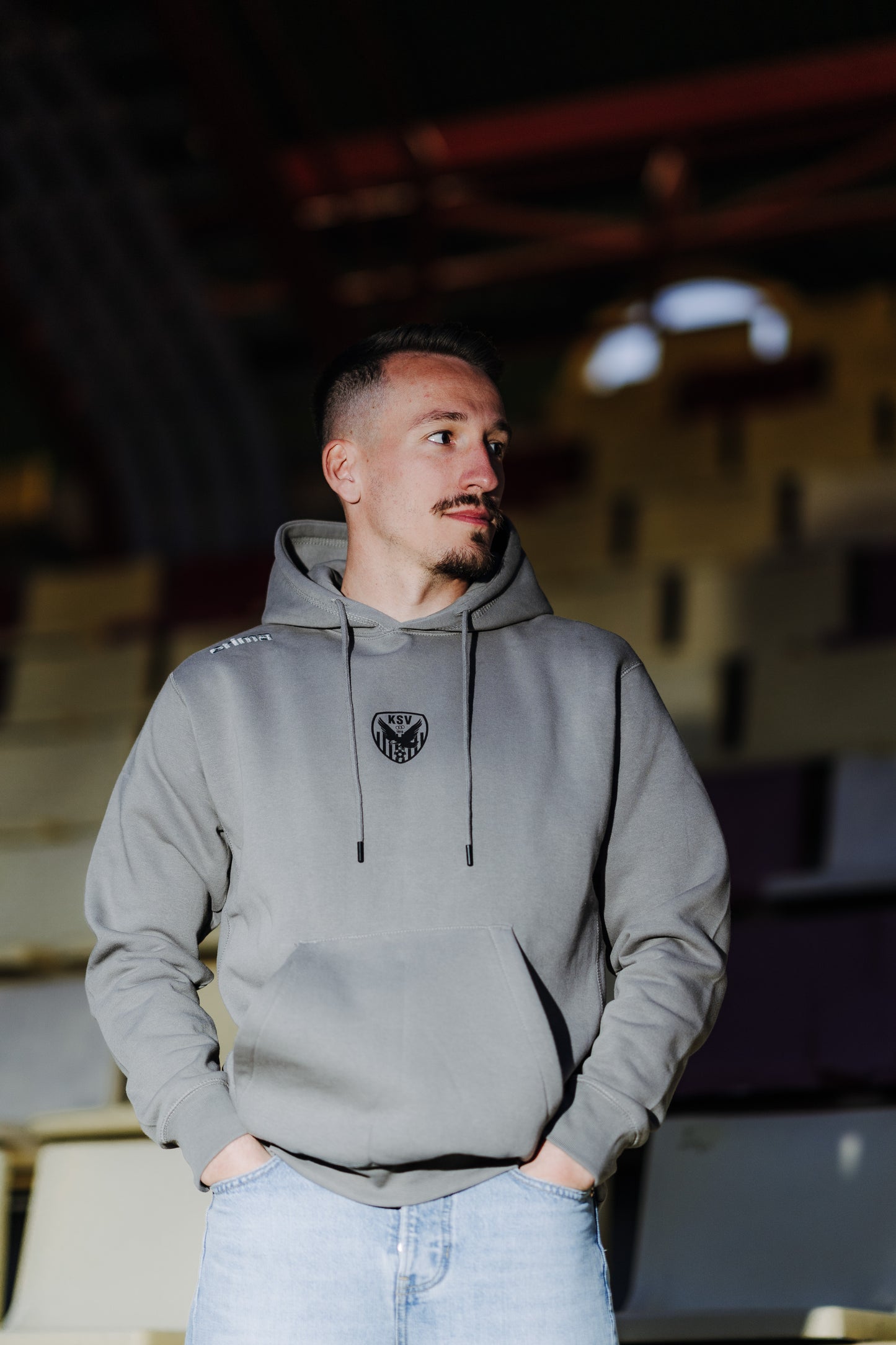 KSV1919 Logo Hoodie Grau